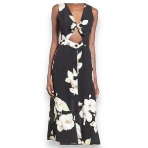 Leith magnolia cutout dress